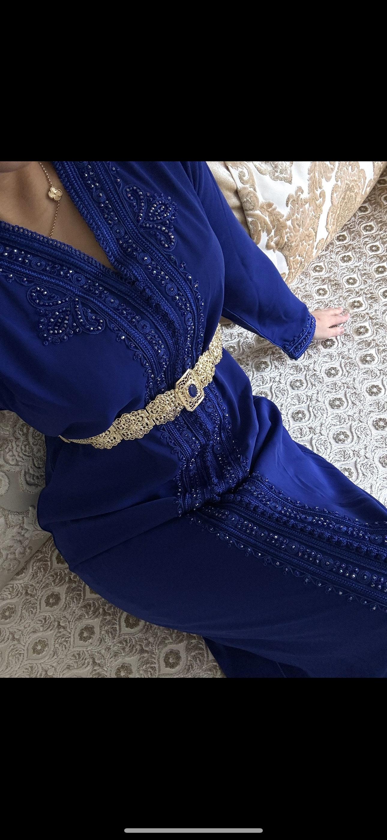 Caftan bleu